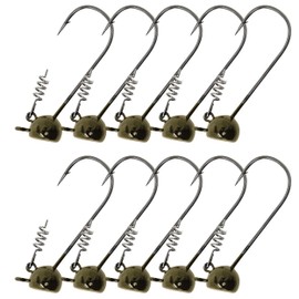 Reaction Tackle Stand-Up Shaky Head Jig, Size: 3/16oz. 4/0 10pk, GP