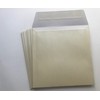 25 White Pearl Square Envelopes 17 x 17 cm with
