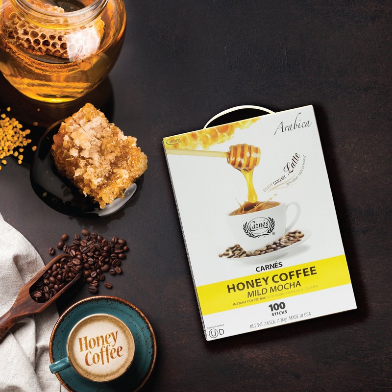Carnes Mild Mocha with honey powder (Instant Coffee Mix) -