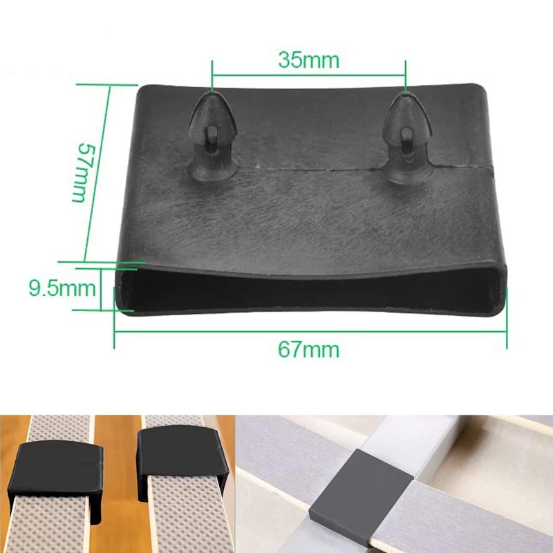 Yrlehoo 8pcs Slatted Frame Brackets, Side Brackets, Plastic Bed Slat