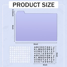 Harloon 52 Pcs Dry Erase Index Card Guide Set Include 50 Index Card Dividers 2 Number Alphabet Sticker Index Card Dividers with Tabs Photo Dividers for Office Business(4 x 6 Inch,Morandi)