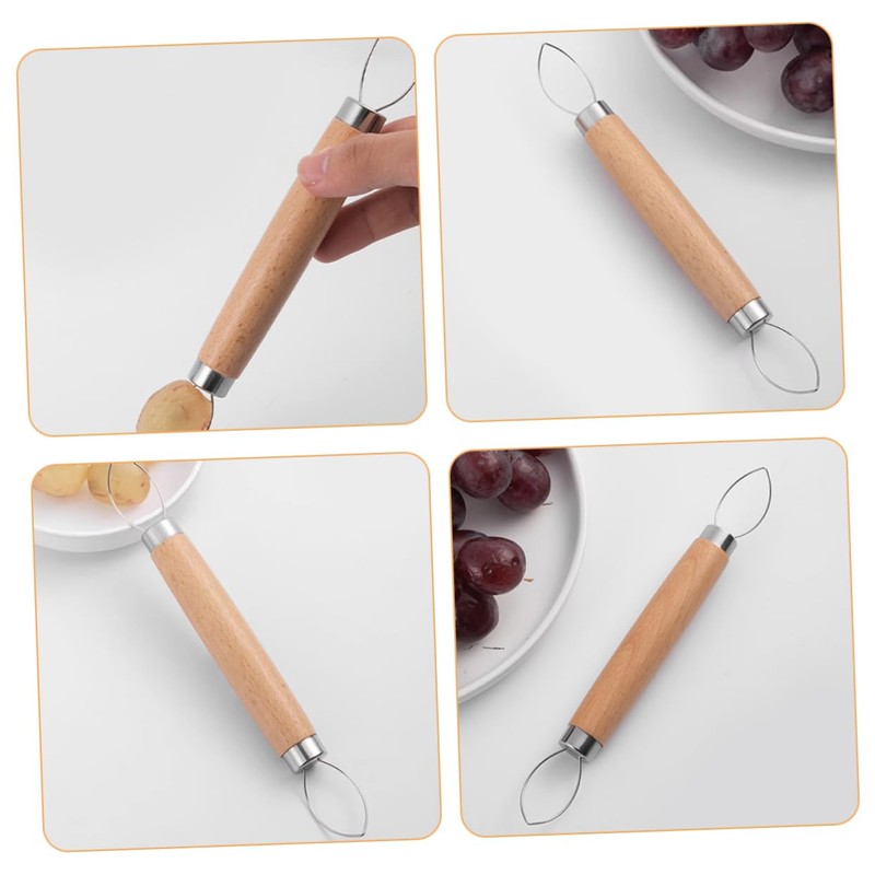 SHOWERORO Mini Portable Grape Peeler Fruit Skin Remover Stainless Steel