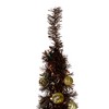 Northlight 6' Pre-Lit Brown Pre-Decorated Pop-Up Artificial Christmas Tree