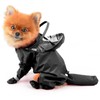PAIDEFUL Small Dog Full Body Coverage Raincoat Solid Four-Leg Onesie