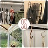 SumDirect 10pcs 4 Inch Rose Gold Flat S Hooks, Heavy