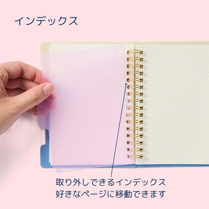 Raymay Fujii KM1363M Notebook, KUM Sparkle Index Notebook, A6, Green