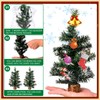 8 Packs Tabletop Mini Christmas Tree Small Christmas Tree Artificial