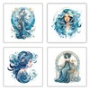 XERE 20 Pcs Aquarius Zodiac Sign Stickers, 2.5" Vinyl Decal