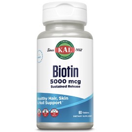 KAL Biotin 5000 Sustained Release 5000mcg | 60ct