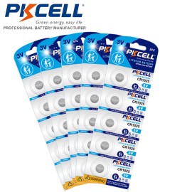 PKCELL 25Pcs CR1025 5033LC Lithium 3v Batteries for welding helmet automatic lense