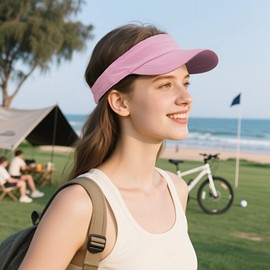 Clakllie Quick Dry Cadet Cap Detachable Military Hats for Men Women’s Sun Visor Hat Waterproof Army Cap,BSSQ2533-Pink