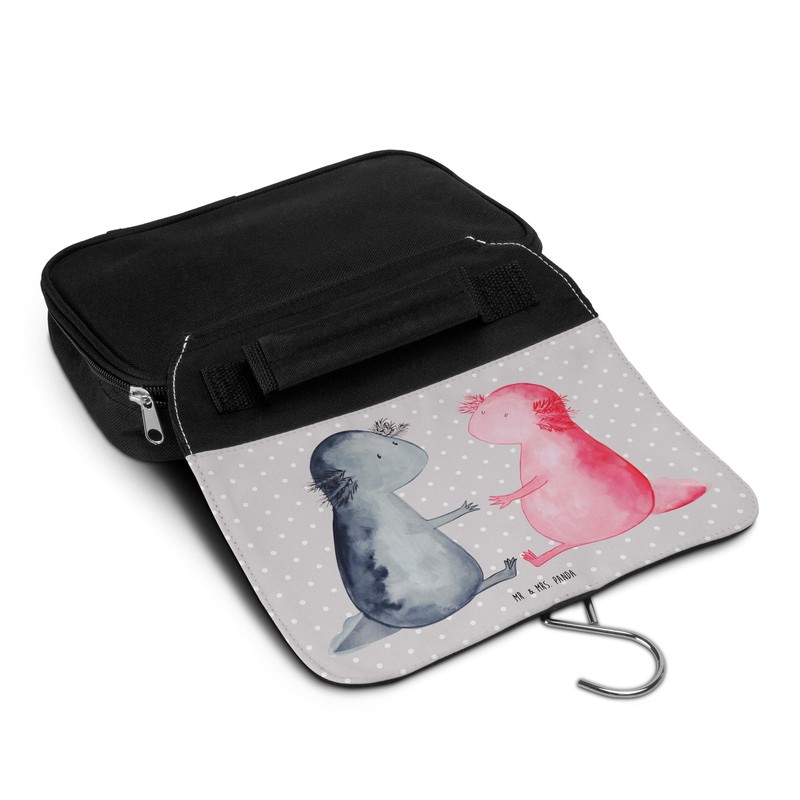 Mr. & Mrs. Panda Kosmetiktasche Axolotl Liebe - Geschenk, Valentinstag,
