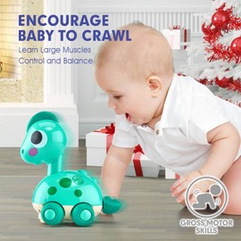 Baby Toys 6 to 12 Months Touch & Go Musical Light Infant Toys Baby Crawling Baby Toys 12-18 Months, Tummy Time Toys for 1 Year Old Boy Gifts Girl Toddler Easter Toys Age 1-2