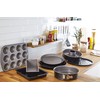 Lagostina Gustosa Non-Stick Steel Oven Baking Mould, Black, Diameter 28