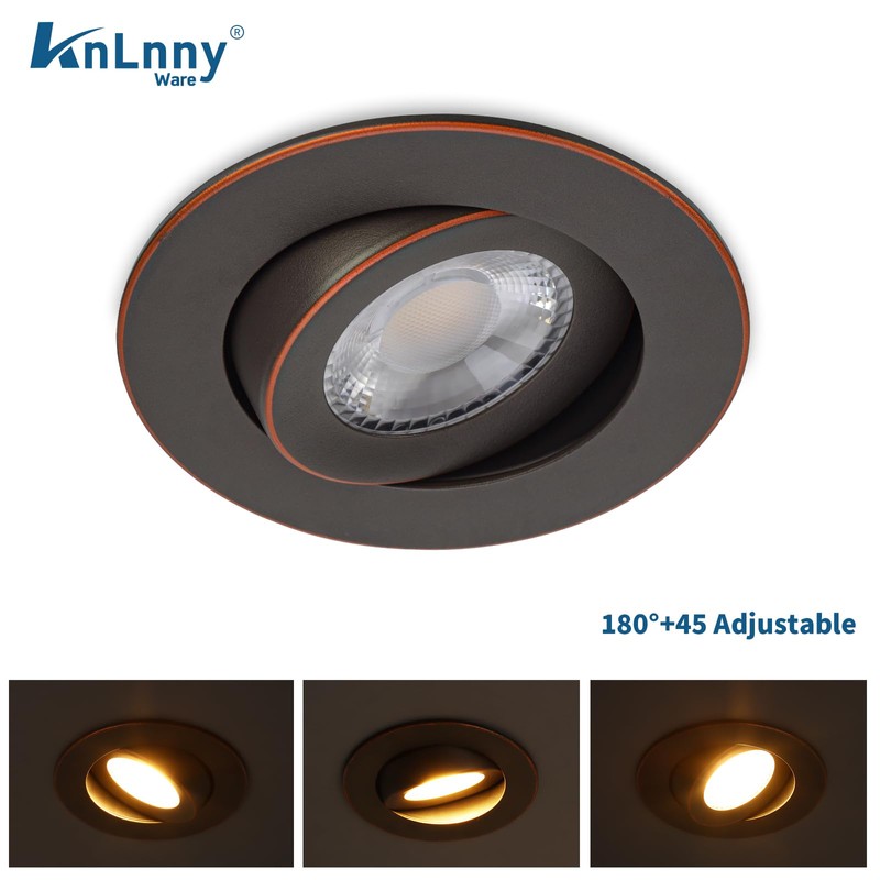KnLnny Ware Oil Rubbed Bronze Recessed Lighting 4 Inch 6