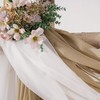 MIULEE Luxury Window Scarf Sheer Voile Elegant Topper Long Valance
