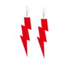 RUIZHEN Multicolor to Choose Acrylic Exaggerated Women Lightning Bolt Dangle