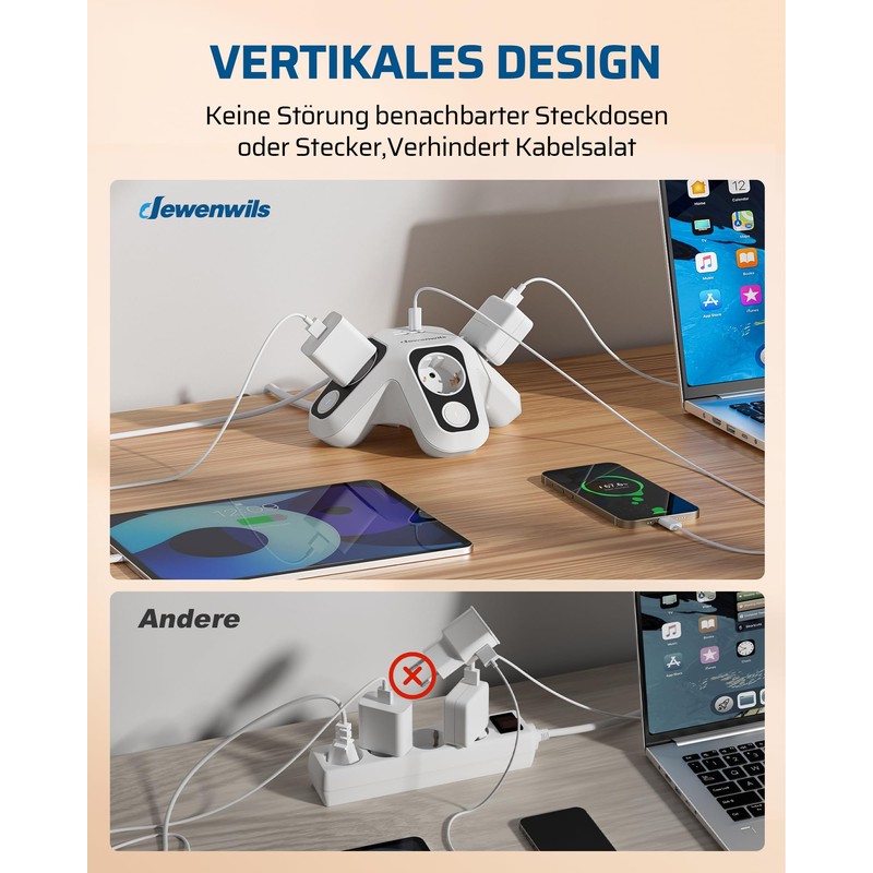 DEWENWILS Power Strip Single Switchable DHOU404H