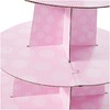 Unique Party Supplies Babyparty-Cupcake-Ständer - Rosa Punktmuster, 13"H x 11.75"W