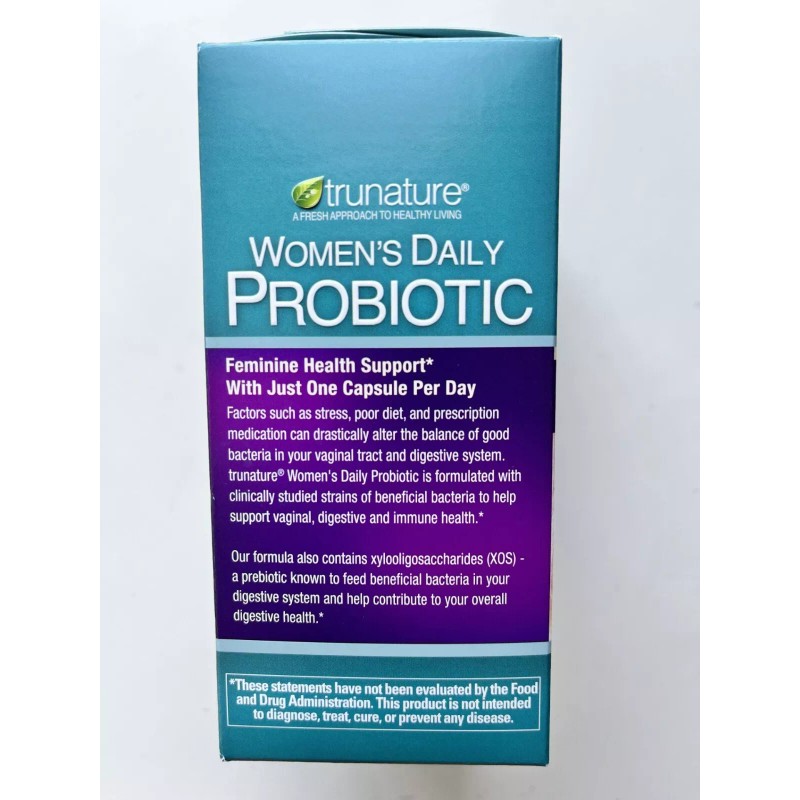 Trunature WOMEN'S DAILY PROBIOTIC. 90 VEGETARIAN CAPSULES - Exp 03/2026