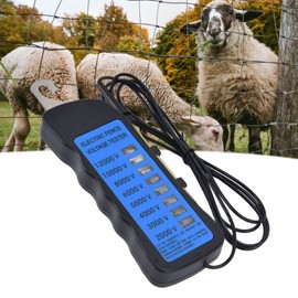 Fence Voltage Tester, 2000-12000V Wide Voltage Measuring Range, Agricultural Equipment Test Tool for Farms, Home Gardens and Livestock Enclosures