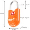OW-Travel Lock with Key Suitcase Lock Padlock Luggage Lock Security