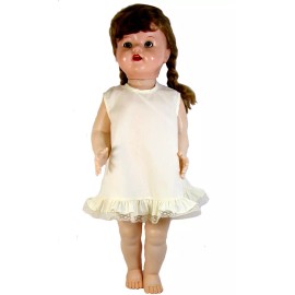 Vee's Victorians Cream A-Line Slip for Saucy Walker, Thumbelina, 20" to 24" Dolls