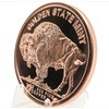 1oz Buffalo Nickel .999 Fine Copper Round Size: 39mm