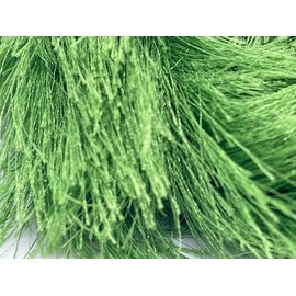 Grass Green Extra Long Eyelash Yarn Ice Luxurious Fun Fur 50gr 38yds