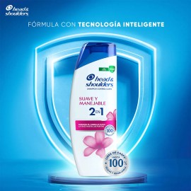 Shampoo Control Caspa Head & Shoulders Suave y Manejable 2 en 1, 650 ml
