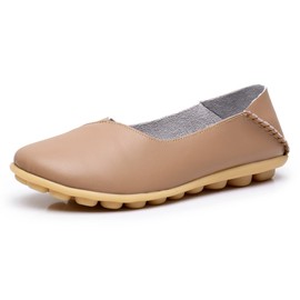 VenusCelia Women's Bare Walking Flat Loafer(8 M US,Tan)