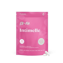 B-FIT B Intimelle Suplemento Alimenticio, Probiticos e Inulina, 60 Cpsulas, 380mg, Femme                                                              