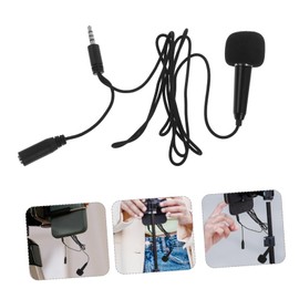 FUNOMOCYA Microphone Clip-on Mini Recording Microphone for Phone Lightweight Portable Mic Aluminum Magnesium Alloy for Singing Videos