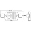 Morris Products Square Head LED Combo Exit Emergency Light –
