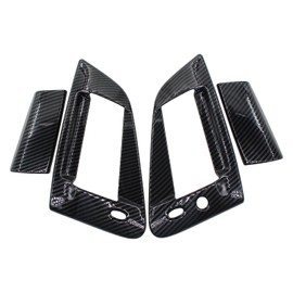 NewYall Carbon Fiber Style Exterior Door Handle Trim Cover for Nissan 370Z 2009-2020