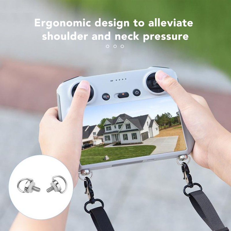 Drone Remote Control Adjustable Neck Strap PU Leather RC Controller