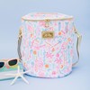 Lilly Pulitzer Insulated Soft Cylinder Beach Cooler with Adjustable/Removable Strap