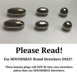 HOUNDSBAY Stainless Steel Bunion Plugs Replacement Pack for Shoe and Boot Stretcher (6-Pack)