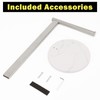 Winmien Stainless Steel L-Shaped Hand Towel Holder, SUS304 Bathroom Towel