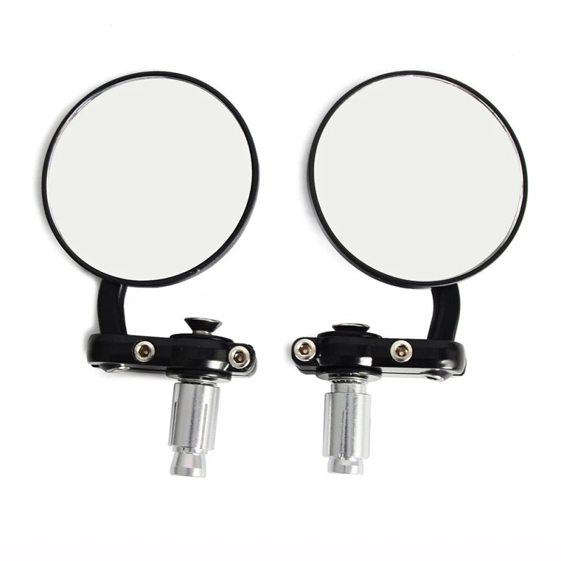 KEEPDSGN Universal Round Covex Mirrors For Cafe Racer Motorcycle Bar