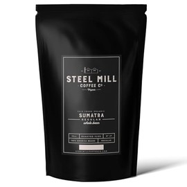 Steel Mill Coffee Co. | Sumatra Single-Origin Fair Trade Organic Coffee | 2 LB Bag | Ground | Medium Roast | Grown in Indonesia | 100% Arabica Beans | Organic, Fair Trade