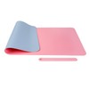 JNAWA Nail Arm Rest Mat Pink Foldable and Washable Nail