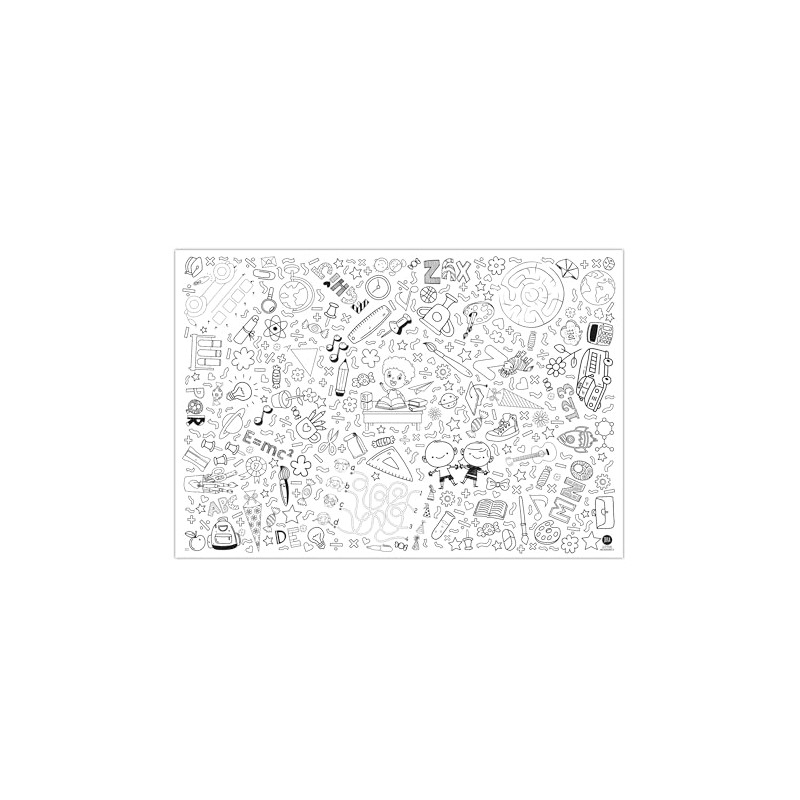 Creative Pack of 4 Colouring Paper Tablecloths – First Day