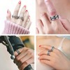 UnisexAnxiety Spinner Rings Mens Womens Fidget Rotating Ring Silver Stainless