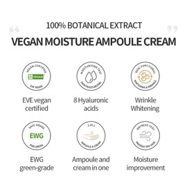 eyeNlip Deep Hyaluron8 Ampoule Cream 1.69 fl oz – Deep Hydration for Dry and Sensitive Skin, with 8 Types of Hyaluronic Acid to Strengthen Moisture Barrier, Korean Skincare for Daily Use