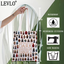 LEVLO Thrones Game Cosmetic Bag for Thrones Game Fans Gift The Nnight Is Dark And Full Terrors Thrones Game Makeup Zipper Bag Bag for Friends Family, Night Is Dark Tg, makeup bag