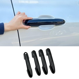YiluGS For Toyota RAV4 XA50 Series Door Handle Cover Specially Designed Car Door Handle Cover Door Knob Door Side Garnish Protective Cover Set of 4 Black (No Tape Required)