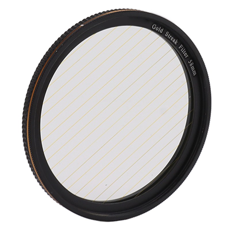 Gold Streak Filter Light Flare Effect Filter Optical Glass Camera
