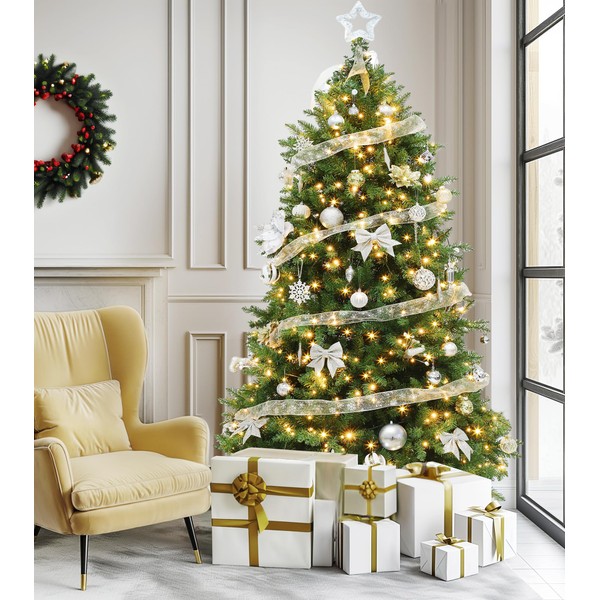 DWVO DWVO Bell Shaped Prelit Christmas Tree 6ft, Atificial Christmas