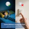 Smart Touch Wall Light Switch with Matter, Tempered-Glass Panel, Neutral
